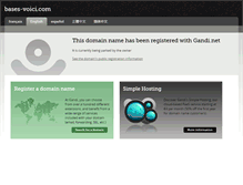 Tablet Screenshot of bases-voici.com